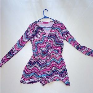 Multicolored boohoo romper